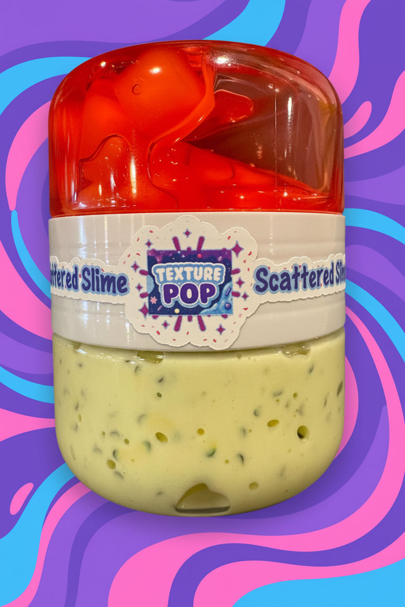 Jar of Scattered Slime with 'Texture Pop' label