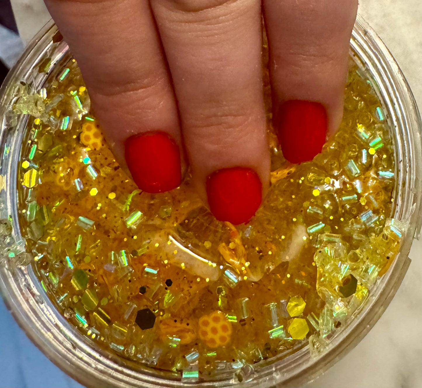 Texture Pop Slime: HONEYCOMB